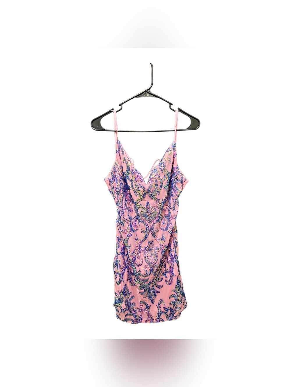B. Darlin Juniors Sequin Bodycon Mini Dress Size 17/18 Festival Mermaid‎ Fairy